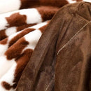 RYNGHIPY Cow Print Blanket for Sofa Couch Double Sided Flannel Animal Design Brown Throw Blanket (Brown, 63''x79'') by CozyNest Decor