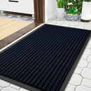 Yimobra Front Door Mat Outdoor Indoor Entrance, 100% Waterproof All-Season All Weather Doormat, Welcome Matt Outside Entry, Non Slip, Low Profile, Heavy Duty Patio Porch Floor Mats,36 x 17,Navy Blue by CozyNest Decor