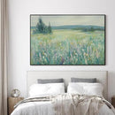 SIGNWIN 46"x72" Extra Large Framed Wall Art Wildflower Meadow Landscape Soft Pastel Nature Illustration for Home Living Room Bedroom Decor (Frame Assembly Required) by CozyNest Decor