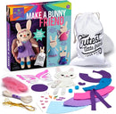 Craft-tastic – Make a Bunny Friend Craft Kit – Learn to Make 1 Easy-to-Sew Stuffie with Clothes & Accessories by TinyTreasures Baby Boutique
