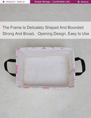 Rectangular Storage Basket Fabric Organizer Bin for Toys,Books,Clothes,Gifts,Pets-Perfect for Home,Office,Nursery,Dorm,Shelf(Rec-Pink hearts ) by TinyTreasures Baby Boutique