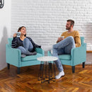 VINGLI Accent Chairs for Living Room Mid Century Modern Chair Sofa Chair Upholstered Arm Chair with Scooped Arms for Bedroom, Apartment, Office, Studio, Waiting Room, Play Room by CozyNest Decor