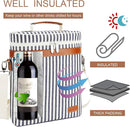 ZORMY 3 Bottle Insulated Wine Tote Cooler Bag, Portable Wine Carrier with Corkscrew Opener and Shoulder Strap for Beach Travel Picnic, Unique Wine Carrier for Wine Lover Gifts by TinyTreasures Baby Boutique