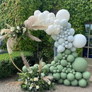 130pcs Sage Green Balloons Different Sizes 18" 12" 10" 5" Olive Green Balloons for Birthday Graduation Baby Shower Wedding Anniversary New Year Party Decorations by CozyNest Decor
