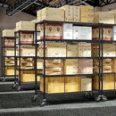 Garage Shelving 5 Tier Industrial Metal Shelving Units for Commercial, Basement, Pantry, Warehouse, School, Black Heavy Duty Easy Assembly 23.6" D x 53.2" W x 73.6" H by CozyNest Decor