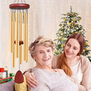 Large Aluminium Wind Chimes Outside, Soothing Melodic Memorial Sympathy Wind Chime, Suitable Outdoor Garden Decor, Gift for Mom Women Neighbors (Gold Wind Chimes-36) by CozyNest Decor