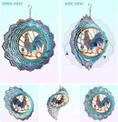 Rooster Wind Spinner for Yard and Garden,12in Wind Spinners Outdoor Rooster Gifts,Chicken Gifts for Women Mother Grandma Wife Men Father,Garden Decor Metal Hanging Yard Art Wind Sculpture by CozyNest Decor