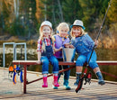 Urban Deco Kids Fishing Pole Set Portable Telescopic Kids Fishing Rod and Reel Combo Kit with Tackle Box for Beginners, Boys,Girls,Youth,Children by TinyTreasures Baby Boutique