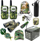 Outdoor Adventure Kit for Kids – Premium Camouflage Camping Gear with Walkie-Talkies – Military Style Toys – 10 in 1 Bundle – Ideal for All Ages and Genders (Junior Ranger) by TinyTreasures Baby Boutique