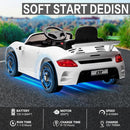 Licensed RUF CTR3 12V Kids Electric Car with Parent Remote Control, 2 Motors, 3 Speeds, LED Lights, MP3 Player | Battery Powered Ride-On Toy for Kids to Drive - White by TinyTreasures Baby Boutique