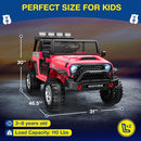 L8 2 Seater Ride On Car, 12V Kids Electric Car w/Remote Control, 4-Wheel Suspension, Bluetooth Speaker, Multi Music Modes, 3 Speeds, LED Lights, Xmas & Birthday Gift Ideas for Kids Ages 3+ by TinyTreasures Baby Boutique