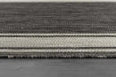 Beverly Rug Outdoor Rug 8x10 Modern Bordered Area Rugs for Indoor and Outdoor Patio Deck Porch Garden Waterproof Weather Sun Resistant Washable Outside Carpet (8 x 10 Dark Gray) by CozyNest Decor