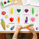 R&DLanci Toddler Crayons 8 Count, Non Toxic Washable Crayons for Toddlers, Unbreakable Easy-Grip Vegetable & Fruit Shaped Crayon for Little Hands, Toddler Coloring Art Christmas Gift by TinyTreasures Baby Boutique