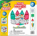 CreateOn Crayola PaintOn Holiday Magnetic Tiles, Magnetic Kids’ Building Toys, STEM Learning Travel Toys for Boys and Girls, 18-Piece Set by TinyTreasures Baby Boutique