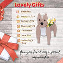 Bulldog Dog Planter Plant Pots,Cute Garden Dog Flower Planter,Dog Planters Birthday Gifts for Women,Office,Indoor/Outdoor Decor（9.45 * 7.32 * 13.5in）