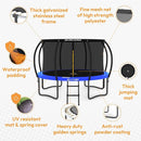 JUMPZYLLA Trampoline Outdoor 8FT 10FT 12FT 14FT 15FT 16FT with Enclosure and Ladder, ASTM Approved Recreational Trampoline for Kids and Adults, Anti-Rust Coated Frame by TinyTreasures Baby Boutique