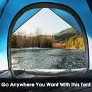 MOON LENCE Instant Pop Up Tent for 3-4 Person - Automatic Portable, Windproof for Camping, Hiking, Mountaineering by TinyTreasures Baby Boutique