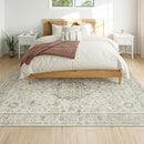 LIVEBOX Washable Area Rug 5x7 Rugs for Living Room Bedroom, Non-Slip Boho Indoor Carpet for Dining Room Office, Low-Pile Farmhouse Soft Carpets for Kids Nursery Room Playroom, Taupe by TinyTreasures Baby Boutique