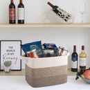 OIAHOMY Storage Basket, Woven Baskets for Storage, Cotton Rope Basket for toys,Towel Baskets for Bathroom - Pack of 3, Gradient Dark Brown by CozyNest Decor