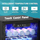 EUHOMY Beverage Refrigerator Cooler, 130 Can Mini Fridge with Glass Door for Soda Beer or Wine, Beverage Cooler for Home, Office, Bar with Adjustable Removable Shelves, Black by CozyNest Decor