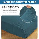 H.VERSAILTEX Super Stretch Individual Chaise Cover Sectional Couch Covers for L Shaped Sofa Both Left/Right Featuring Thick Jacquard Textured Twill Fabric (1 Piece Chaise Cover, Deep Teal) by CozyNest Decor