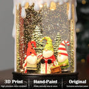Gnome Snow Globe Candle Christmas Decorations Gifts Auto Snowfall Glitter Music Collection with 6H Timer USB/Battery Powered 9.7 inch by CozyNest Decor