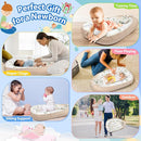 Baby Lounger - Breathable & Soft Baby Nest, Portable and Lightweight Tummy Time Lounger for Home and Travel, Ideal Newborn Babies Essentials Baby Shower Gifts by TinyTreasures Baby Boutique