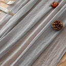3pcs Dusty Blue Gauze Rustic Cheesecloth Table Runner 120 Inch 10 FT for Wedding Baby Shower Bridal Shower Birthday Engagement Garden Outdoor Party Long Sheer Boho Decorations by CozyNest Decor