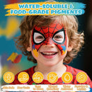 Face Painting Kit for Kids - 42 Colors Washable Face Paint Professional Face Paint Kit, with Brushes, Stencils, Palette, Gems, Crayon, Non-Toxic Body Makeup for Kids Halloween, Party, Birthday by TinyTreasures Baby Boutique