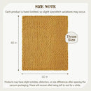 Carriediosa Chunky Knit Throw Blanket 50" X 60", 100% Hand Made Large Chenille Loop Yarn Soft Fluffy Throws for Couch Sofa Bed, Big Crochet Cozy Heavy Thick Cable Woven Blanket, Yellow by CozyNest Decor