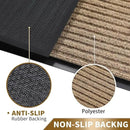 Yimobra Front Door Mat Outdoor Indoor Entrance, 100% Waterproof All-Season All Weather Doormat, Welcome Matt Outside Entry, Non Slip, Low Profile, Heavy Duty Patio Porch Floor Mats,29.5 x 17,Khaki by CozyNest Decor