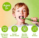 Brusheez Kids’ Electric Toothbrush Set - Safe & Effective for Ages 3+ - Parent Tested & Approved with Gentle Bristles, 2 Brush Heads, Rinse Cup, 2-Minute Timer, & Storage Base (Snappy The Croc) by TinyTreasures Baby Boutique