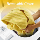 3.5FT Bean Bag Chairs Teardrop Bean Bag Chair for Adults Beanbag Chair with Memory Foam Filled Machine Washable Cover for Living Room, Bedroom (Large,Yellow) by TinyTreasures Baby Boutique