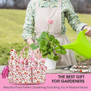 Gardening Gifts for Women, MQJIAZHI Gardening Tools for Women, Garden Tool Set, Floral Gardening Hand Tools with Garden Tools Bag, Heavy Duty Gardening Kit Women Gifts for Mom, Girlfriend (Pink) by GreenHaven Gardens