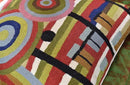 Hundertwasser Modern Pillow Cover Beloved Gardens Accent Outdoor Pillows Art Deco Couch Cushion Farmhouse Chair Cushions Hand Embroidered Wool Size 18x18 by CozyNest Decor