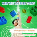 Strictly Briks Classic Bricks Starter Kit, Red, 96 Pieces, 2x4 Studs, Building Creative Play Set for Ages 3 and Up, 100% Compatible with All Major Brick Brands by TinyTreasures Baby Boutique