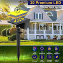 nipify 8 Pack Solar Spot Lights Outdoor Color Changing, 7 Modes Halloween RGB Solar Powered Waterproof Spotlight, Landscape Lighting for Outside Yard Garden Pathway by GreenHaven Gardens