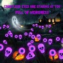 Solar Halloween Lights Outdoor, Scary Eyeball Lights, 4PACK 32LED, IP65 Waterproof, Decor for Garden/Yard/Patio/Lawn/Pathway (Purple) by CozyNest Decor