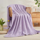 EMME Cotton Muslin Blanket King Size - Soft, Breathable Layering Blanket, 108"x90", All Season Gauze, Lavender by CozyNest Decor