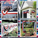 2x20 Ft Red White and Blue Banner Decorations 3 Pack,4th of July Banners for Outside,Bunting Flags for Independence Day,Labor Day,Veterans Day,Memorial Days by GreenHaven Gardens