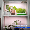 Barrina Grow Lights for Indoor Plants, Full Spectrum Sunlight, 1ft Plant Light for Indoor Growing, LED Grow Light Bulbs, T5 Grow Light Strip, Plug and Play, Pinkish White, 8-Pack by GreenHaven Gardens