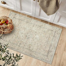 LIVEBOX Washable Rug 2x3 Kitchen Mats for Floor Entryway, Non Slip Front Door Mat for Bathroom Hallway, Boho Low-Pile Small Carpet Farmhouse Throw Indoor Rugs for Bath Sink, Tan by TinyTreasures Baby Boutique