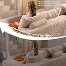 104" Cloud Sectional Couches for Living Room,L Shaped Boneless Couch in A Box,Sleeper Sofa with Comfy Chaise No Assembly Required,Beige by CozyNest Decor