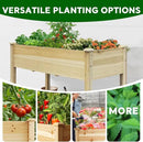 BSP Raised Garden Bed with Legs Outdoor Elevated Planter Box Flower Bed Wood Planter for Vegetable Herb Upgraded Solid Structure Growing Box Suitable for Backyard Patio and Balcony, 48”L X 24”W by CozyNest Decor