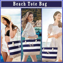 YOOLIFE Initial Canvas Waterproof Beach Tote Bag Zipper Personalized Gifts for Women Her Birthday Travel Beach Essential by TinyTreasures Baby Boutique