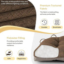 Non Slip Chair Cushions for Dining Chairs Set of 4 Kitchen Chair Cushions 18"x18"x3" Turfted Chair Pads Comfortable and Soft Seat Cushion with Ties, Coffee by CozyNest Decor