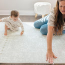 Baby Play Mats for Floor - Eden (6x6ft) - Premium EVA Foam Play Mat for Babies & Toddlers - Perfect for Tummy Time, Crawling, Playroom - Stylish & Comfortable Kids Play Mat by TinyTreasures Baby Boutique