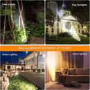SUNLONG Solar Powered Spot Lights Outdoor Waterproof 2 in 1 Bright Solar SpotLights Power Adjustable for Flag Yard Flagpole Landscape Dusk to Dawn 2 x Spots Warm White by GreenHaven Gardens