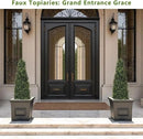 4ft Artificial Boxwood Topiary Trees (Set of 2) - UV Resistant Faux Plants Outdoor, Realistic 48in Fake Potted Bushes and Shrubs for Front Porch, Planter, Patio - Low Maintenance & Evergreen by GreenHaven Gardens