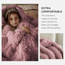 Bedsure GentleSoft Fluffy Dusty Pink King Size Blanket for Bed, Thick Soft Sherpa Faux Fur Fleece Bedding Fuzzy Plush Winter Warm Heavy Big Large King Blanket, Cozy Pink Gifts for Men Women, 108x90 by CozyNest Decor